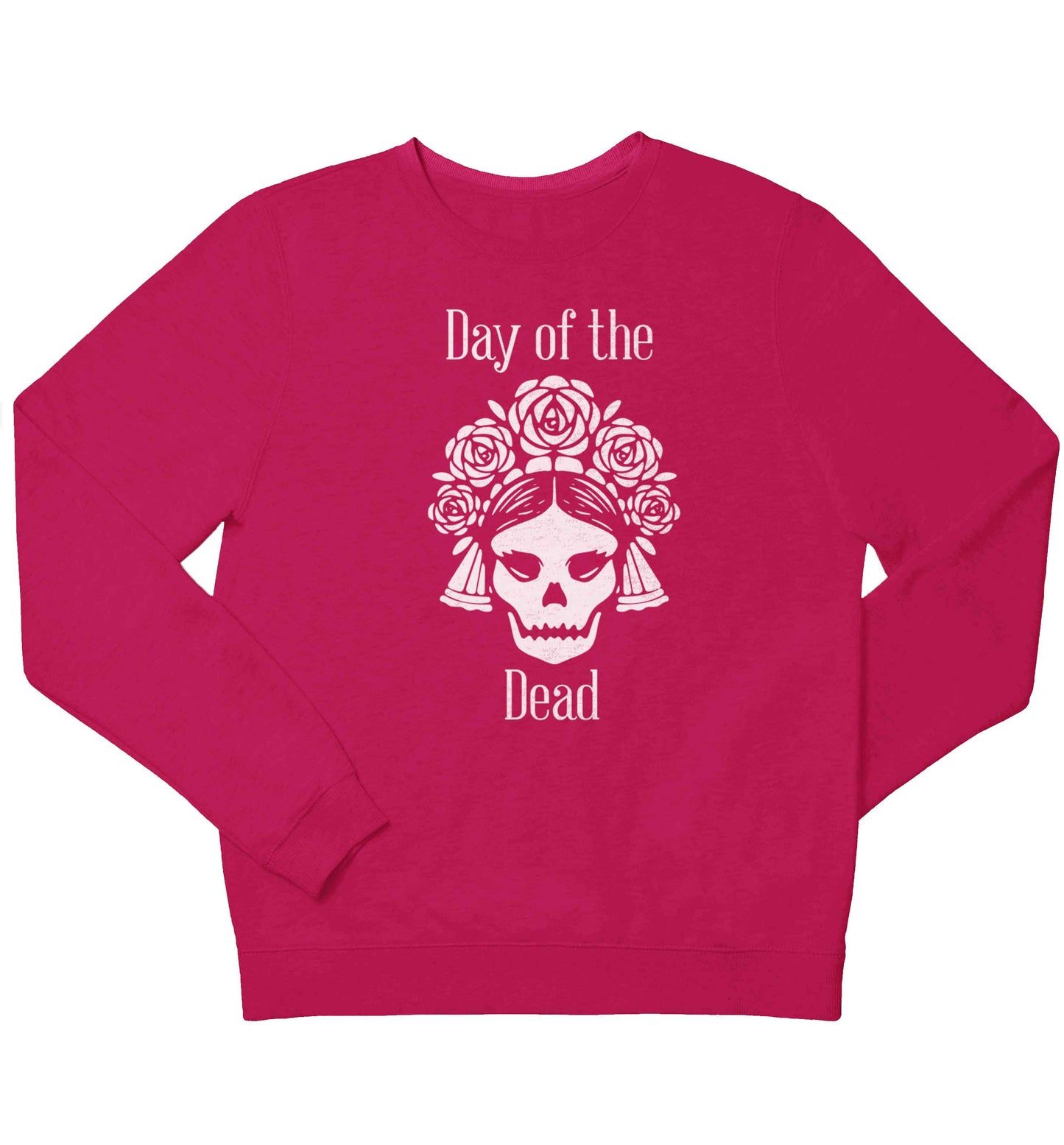 Day of the dead children's pink sweater 12-13 Years
