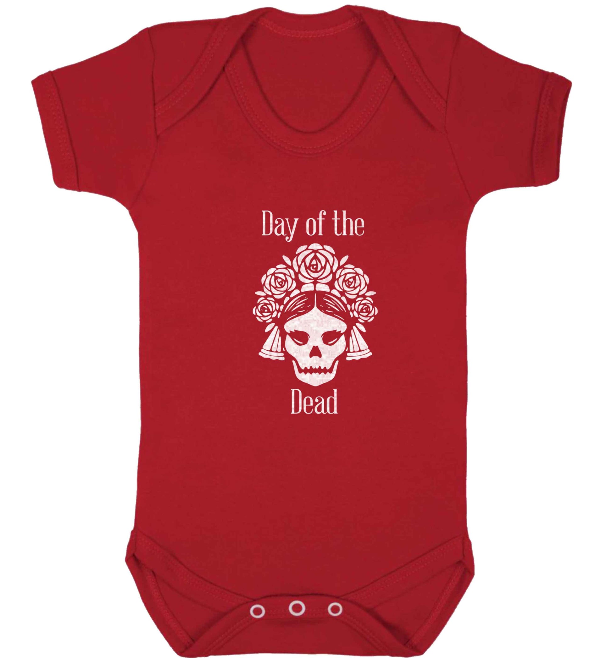 Day of the dead baby vest red 18-24 months