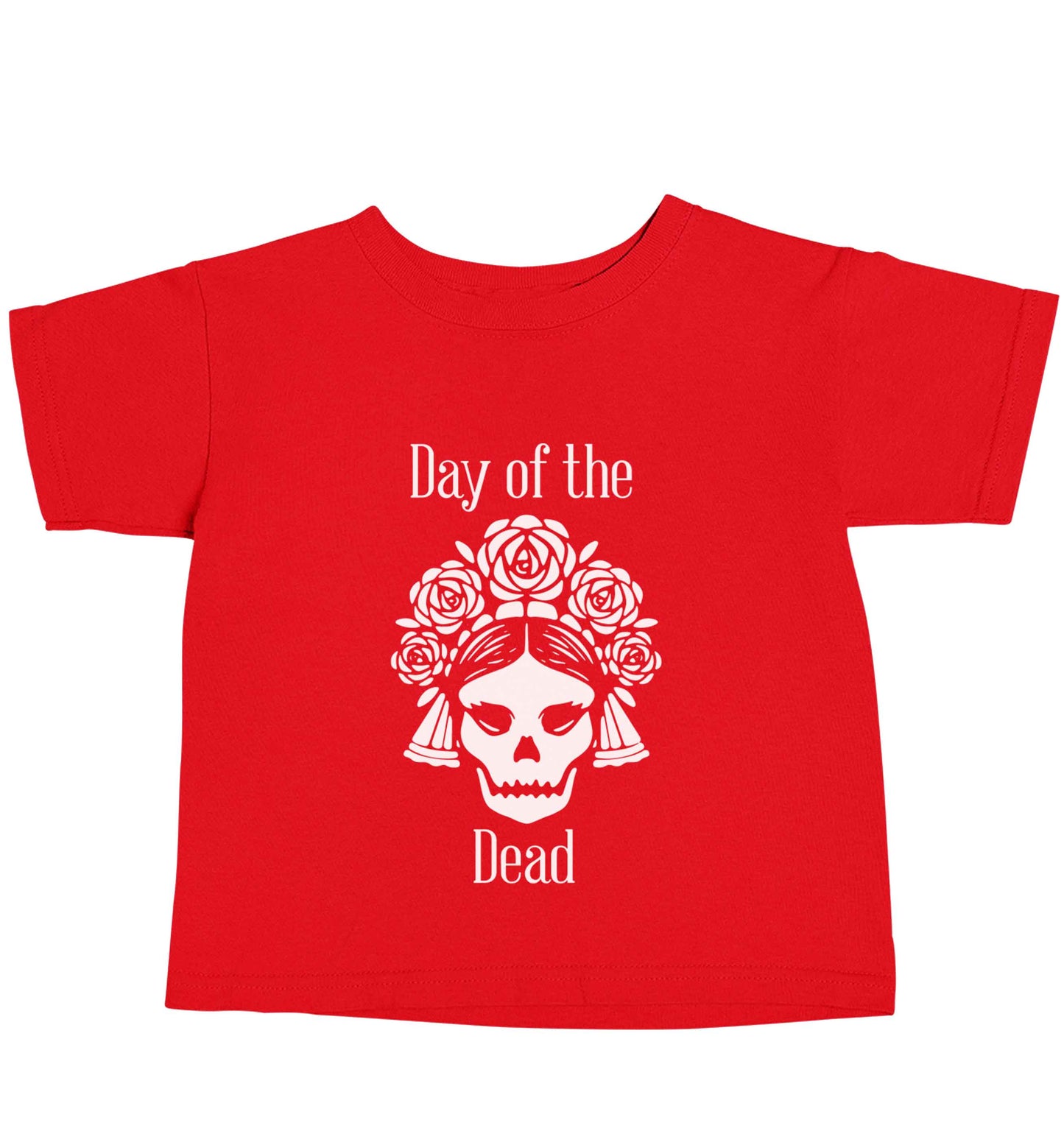 Day of the dead red baby toddler Tshirt 2 Years