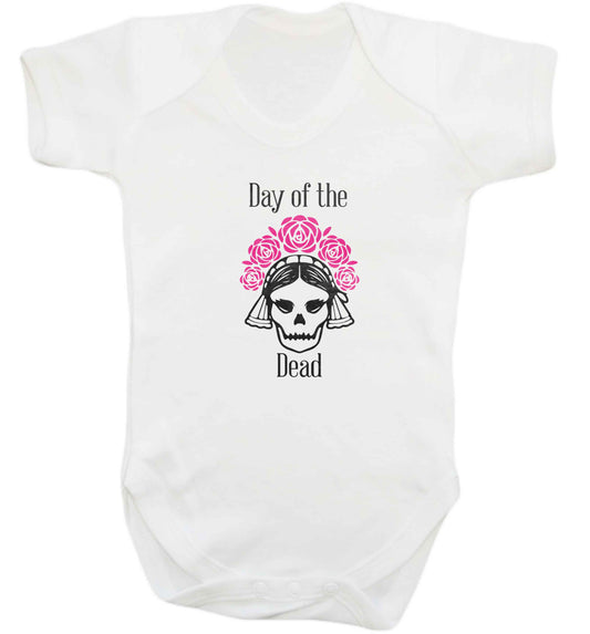 Day of the dead baby vest white 18-24 months