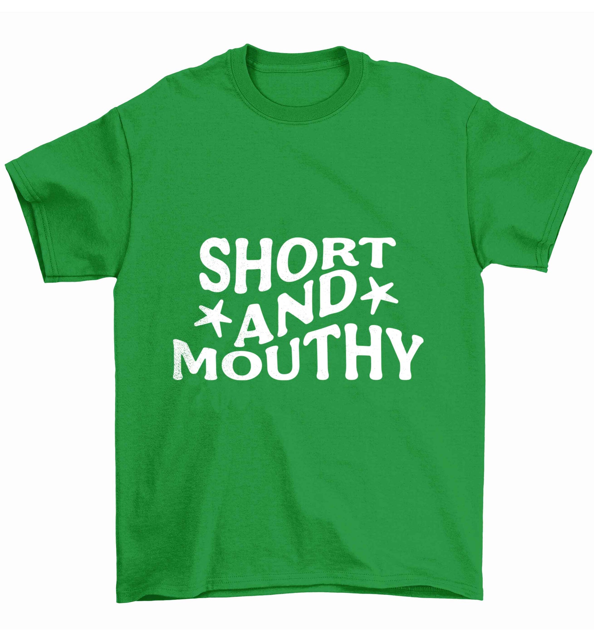 Short and mouthy Children's green Tshirt 12-13 Years