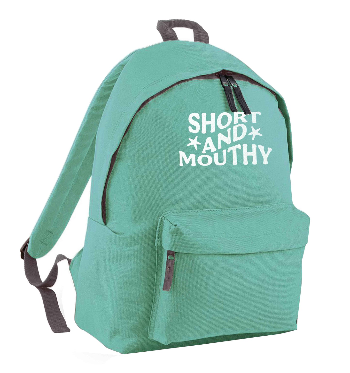 Short and mouthy mint adults backpack