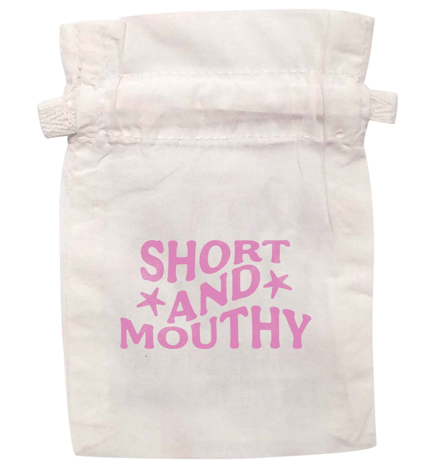 Short and mouthy  |  XS - L | Pouch / Drawstring bag / Sack | Organic Cotton | Bulk discounts available!