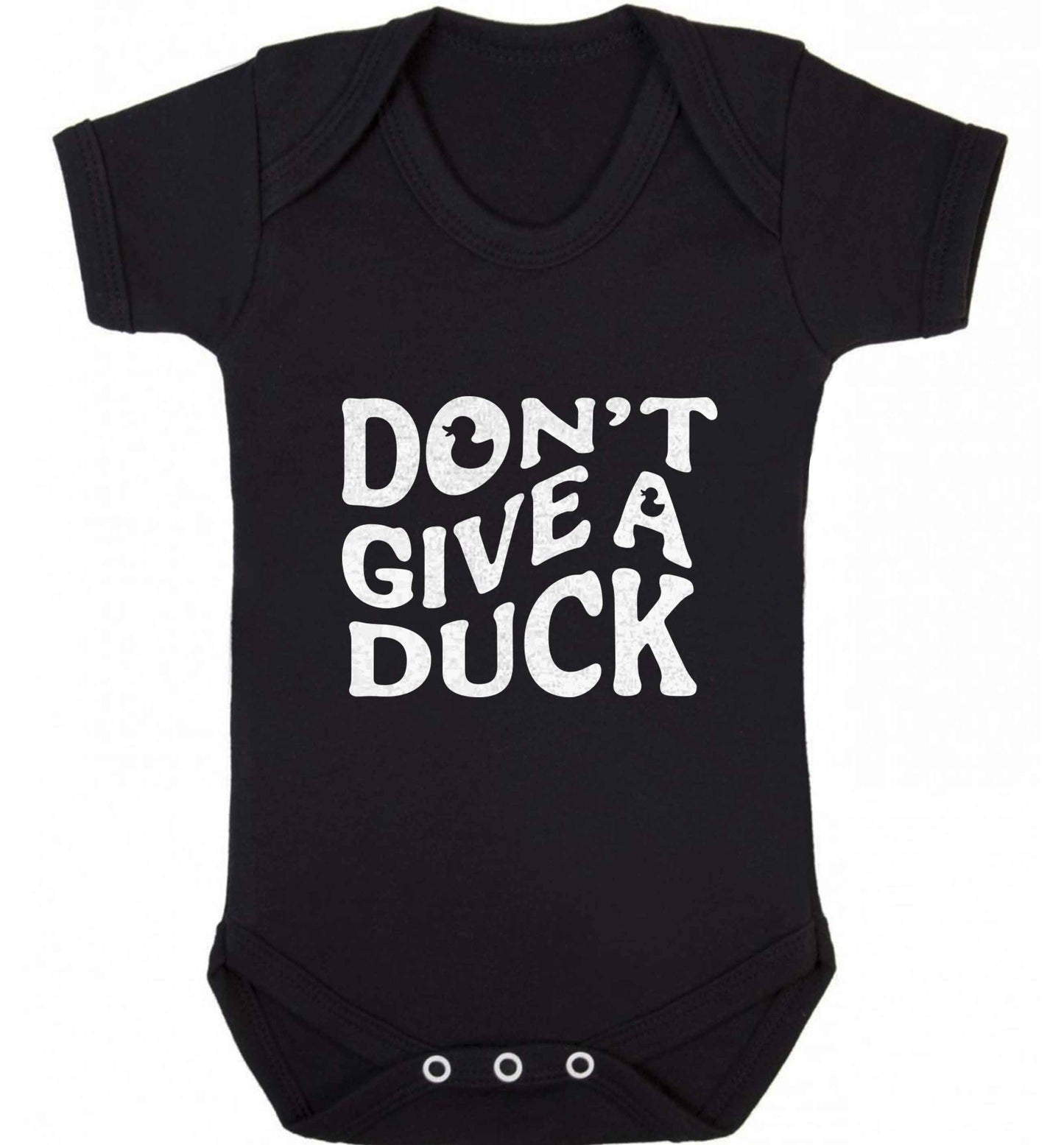 Don't give a duck baby vest black 18-24 months
