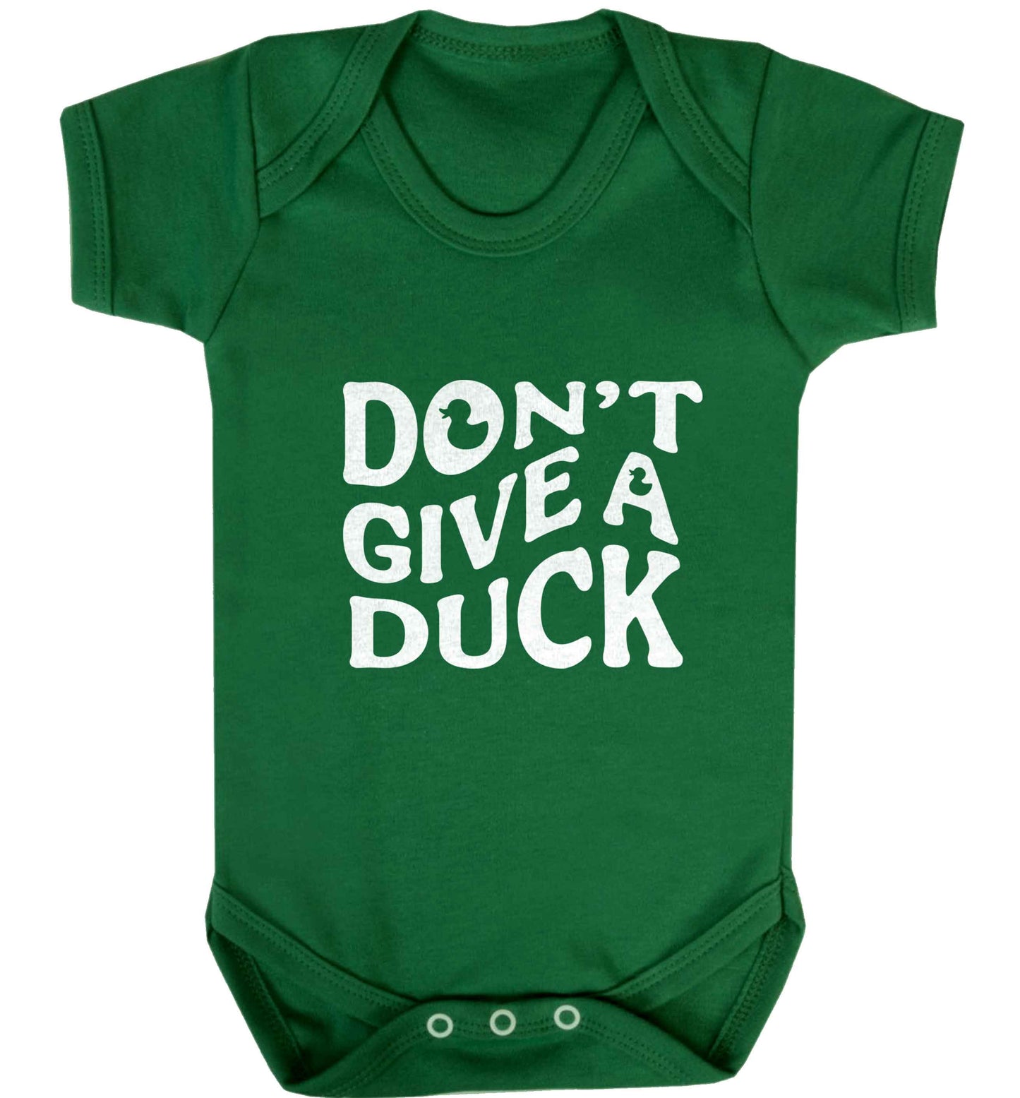 Don't give a duck baby vest green 18-24 months