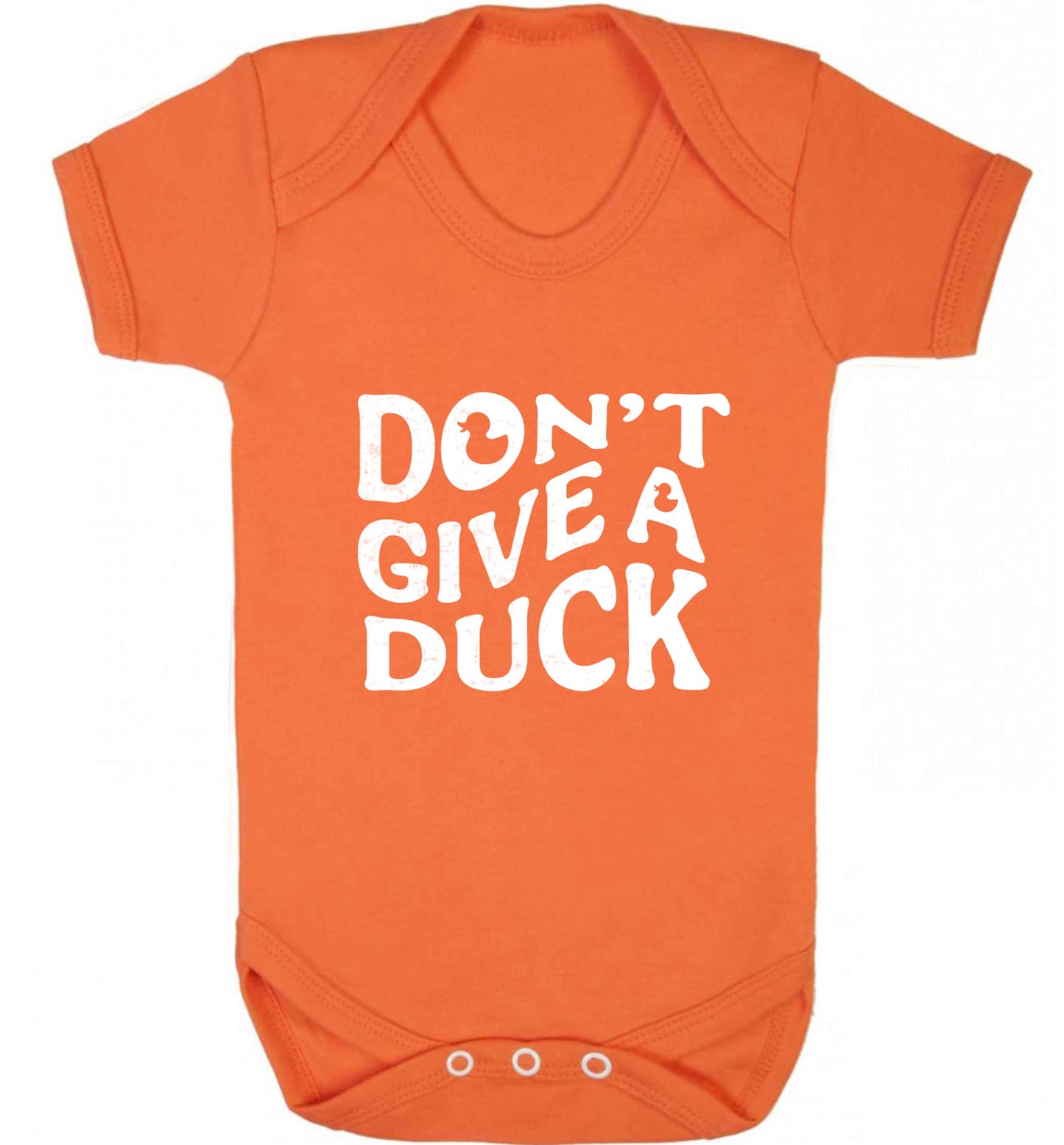 Don't give a duck baby vest orange 18-24 months