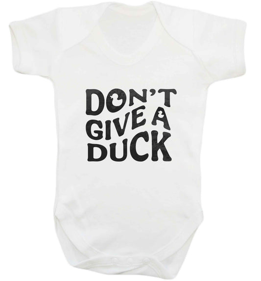 Don't give a duck baby vest white 18-24 months