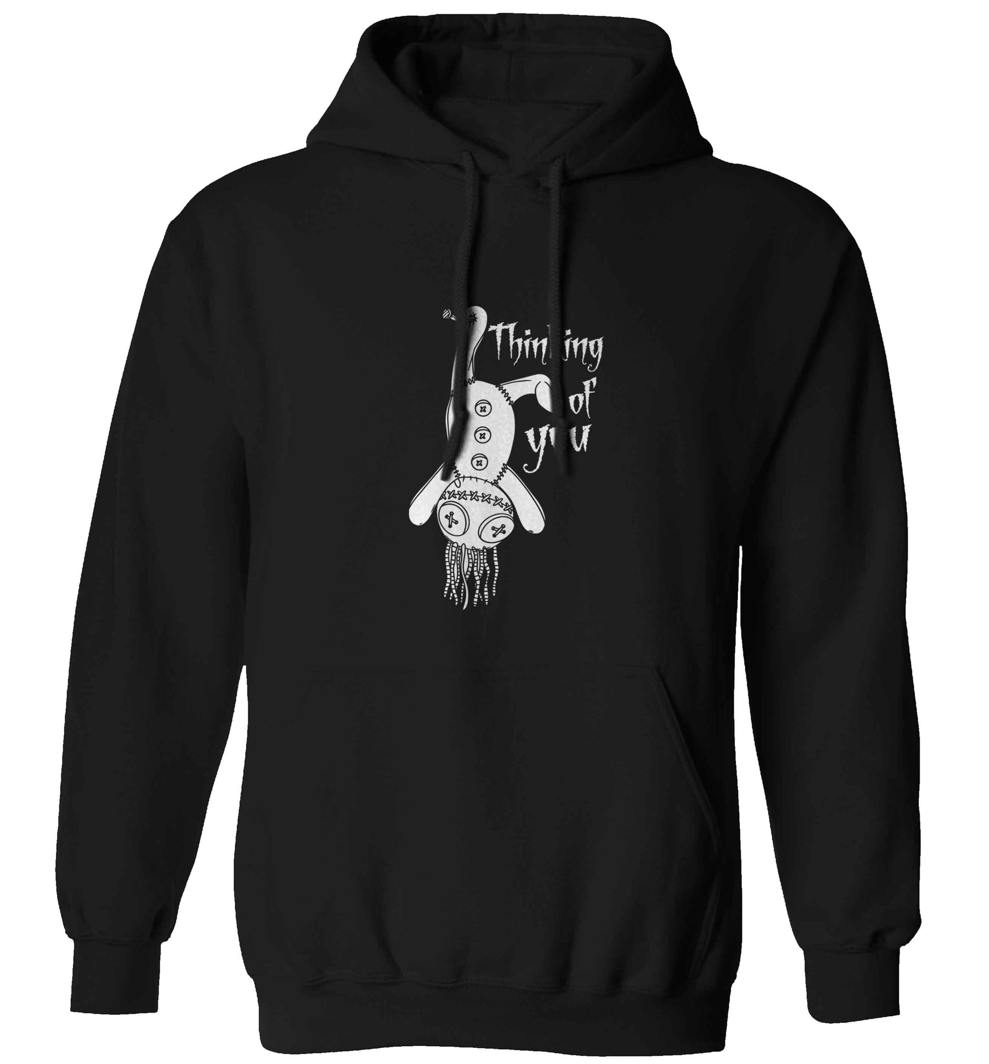 Thinking of you adults unisex black hoodie 2XL