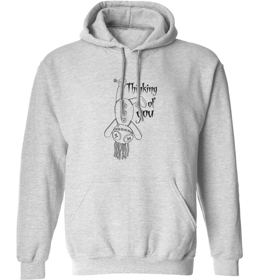 Thinking of you adults unisex grey hoodie 2XL