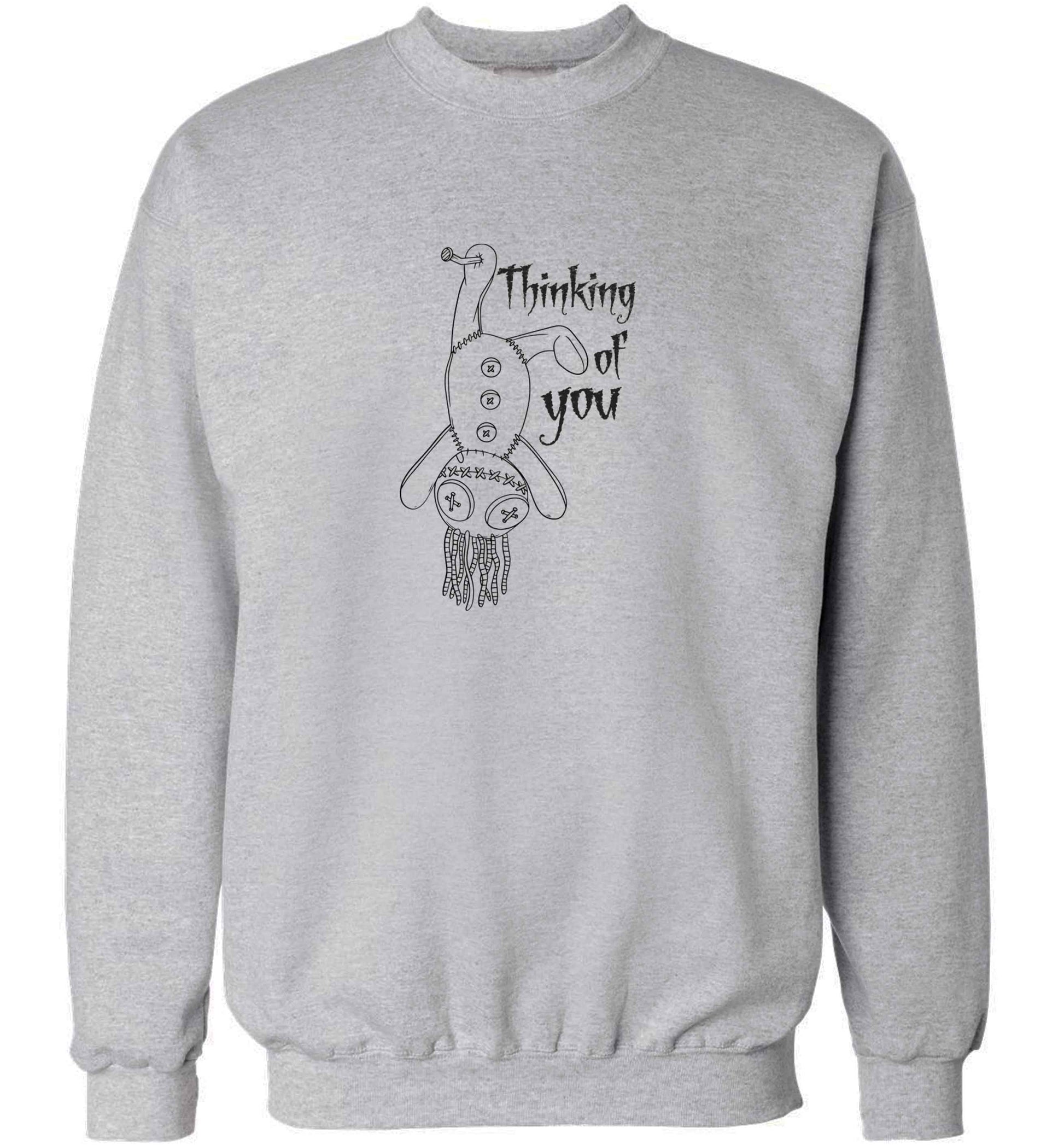 Thinking of you adult's unisex grey sweater 2XL
