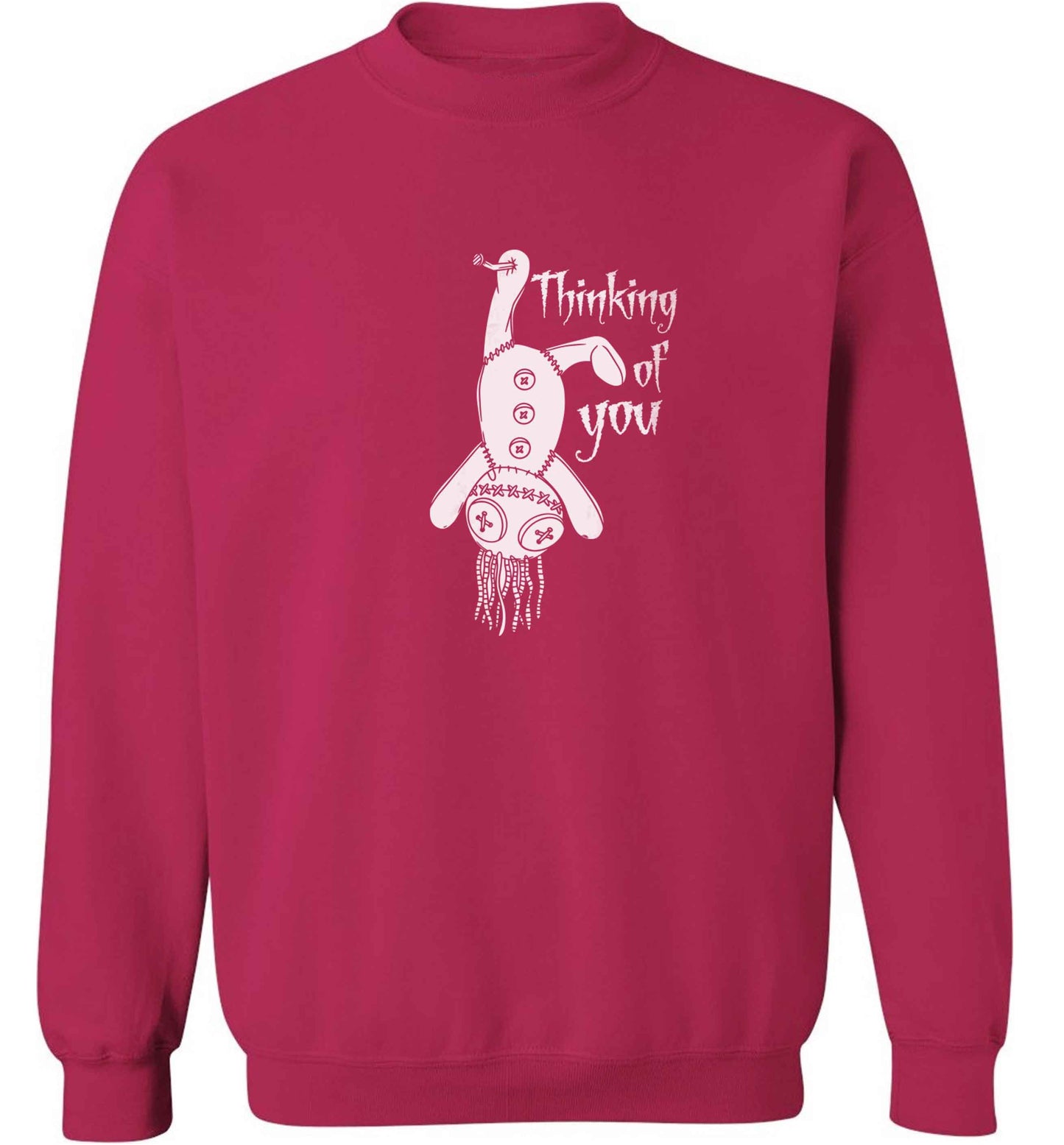 Thinking of you adult's unisex pink sweater 2XL
