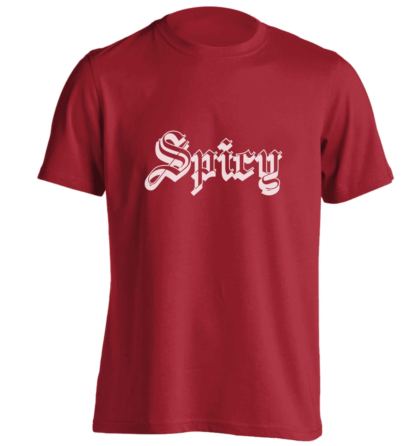 Spicy adults unisex red Tshirt 2XL