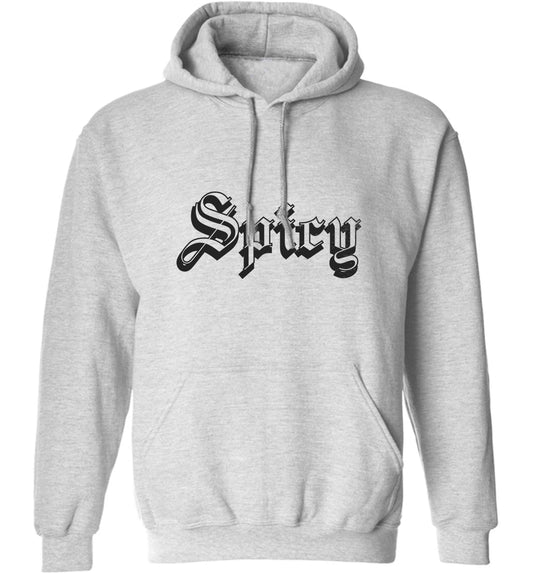 Spicy adults unisex grey hoodie 2XL