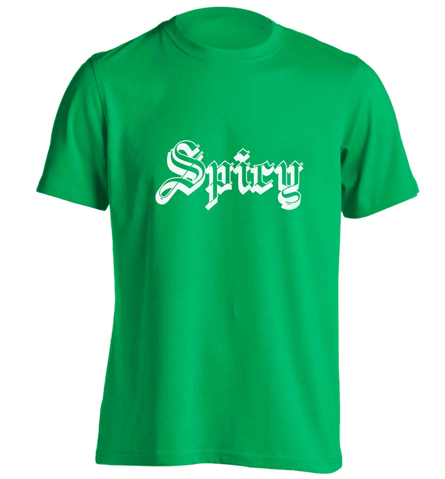 Spicy adults unisex green Tshirt 2XL