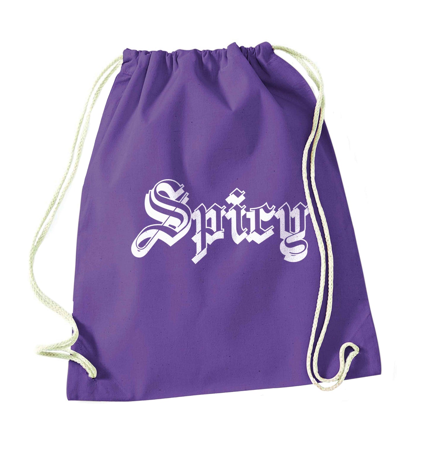 Spicy purple drawstring bag