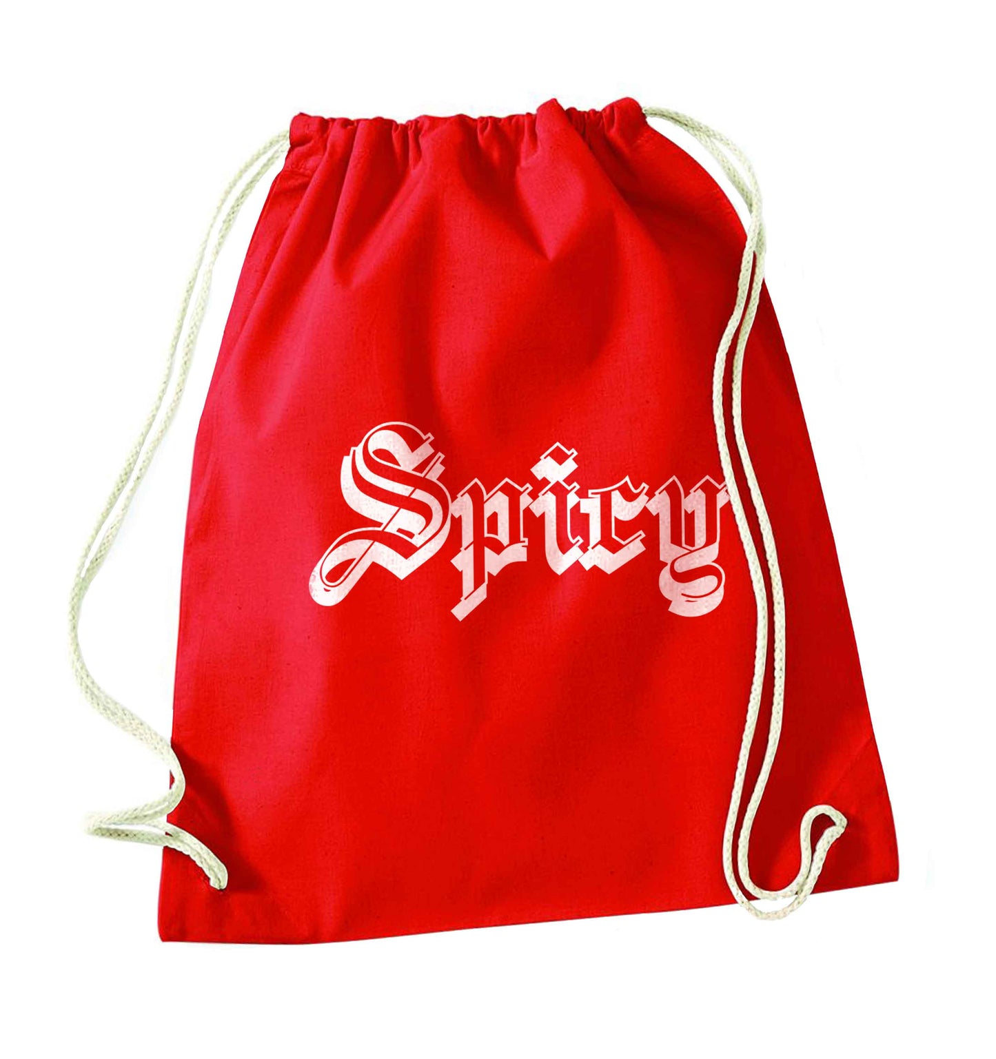 Spicy red drawstring bag 
