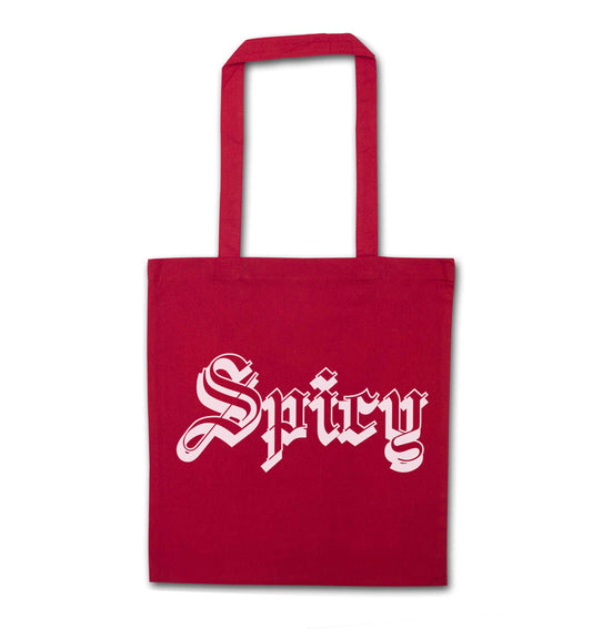 Spicy red tote bag