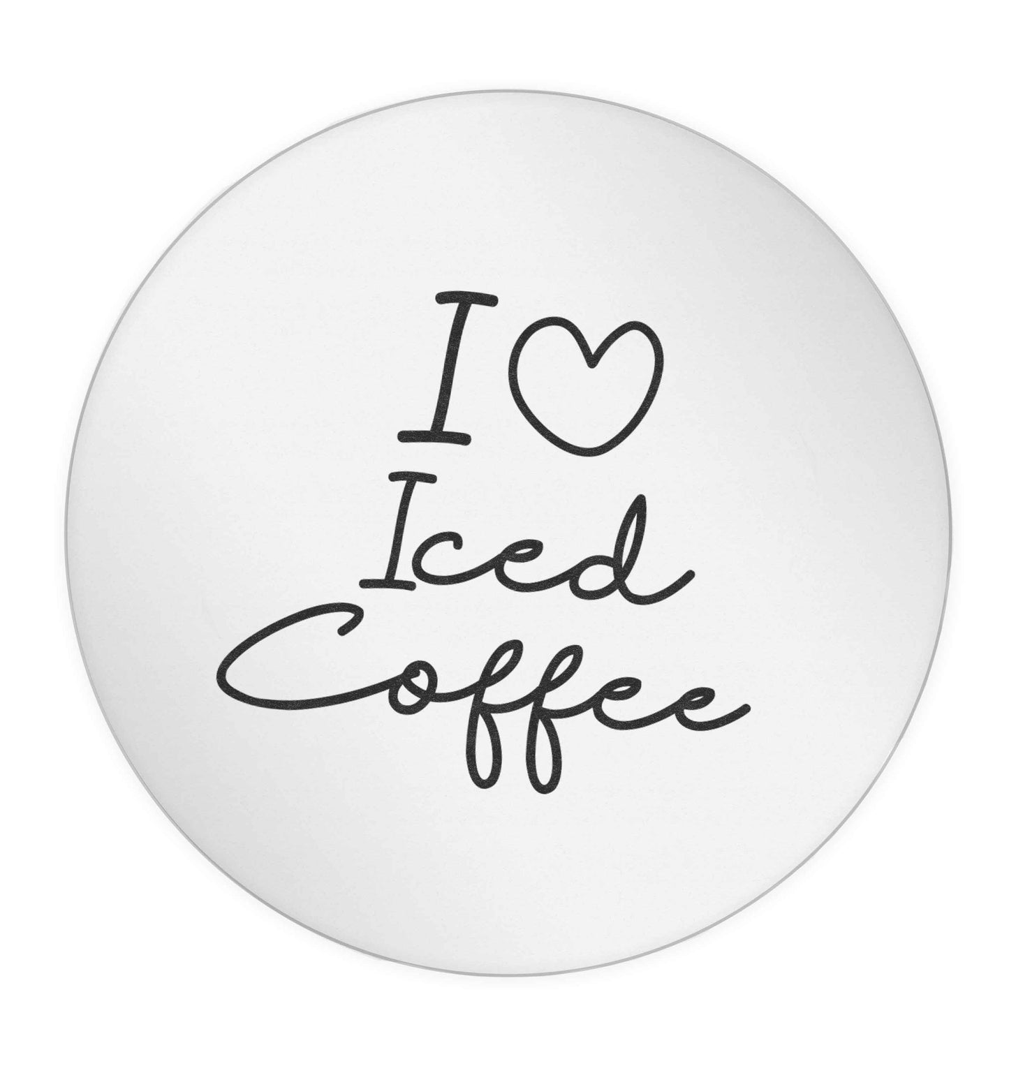 I love iced coffee 24 @ 45mm matt circle stickers