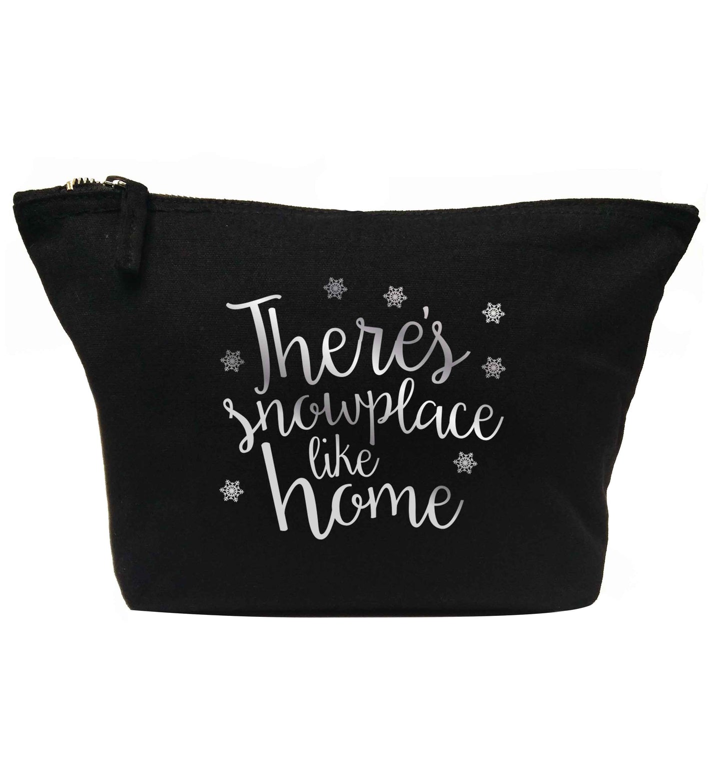 There's snowplace like home - metallic silver | Makeup / wash bag