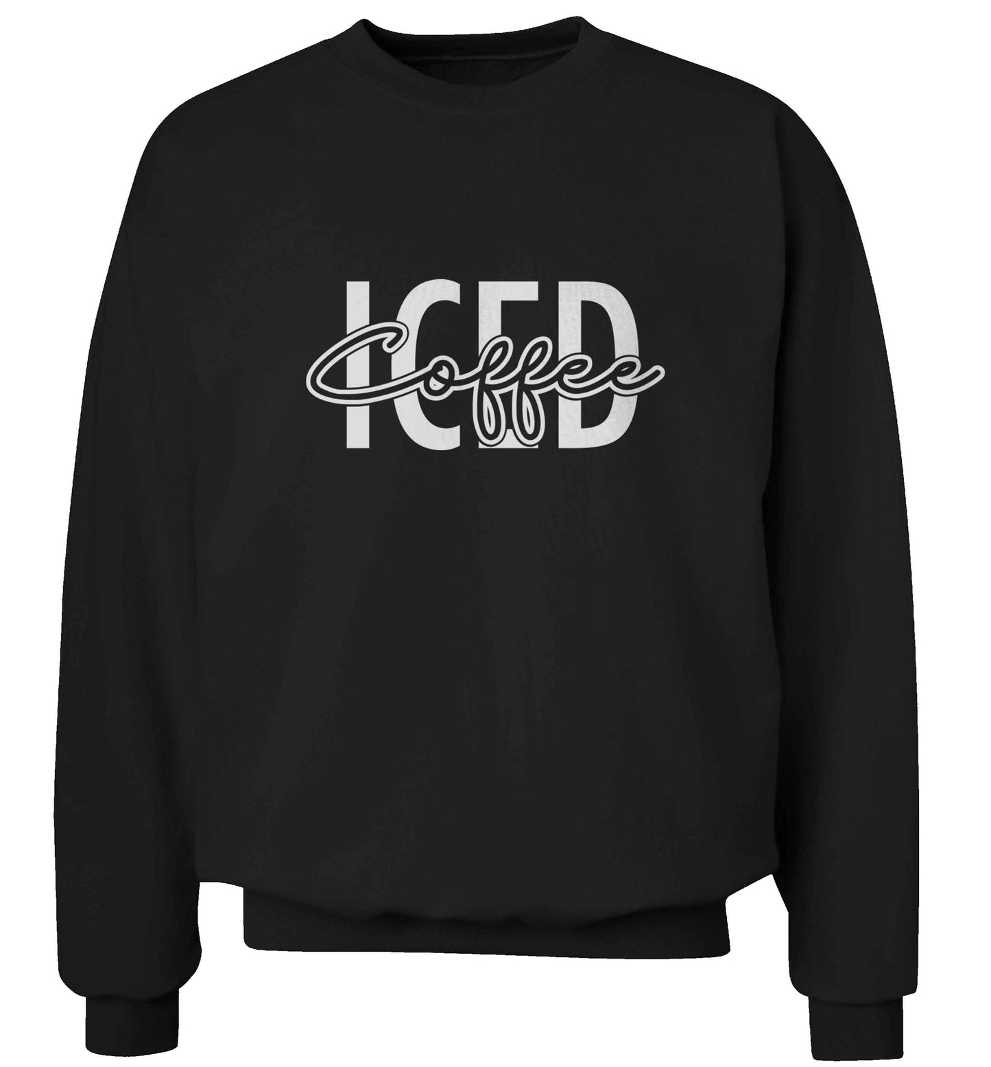 Iced Coffee adult's unisex black sweater 2XL