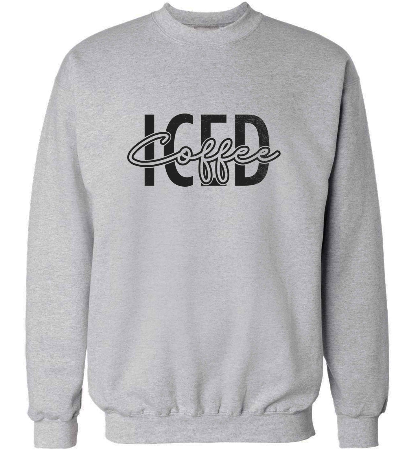 Iced Coffee adult's unisex grey sweater 2XL