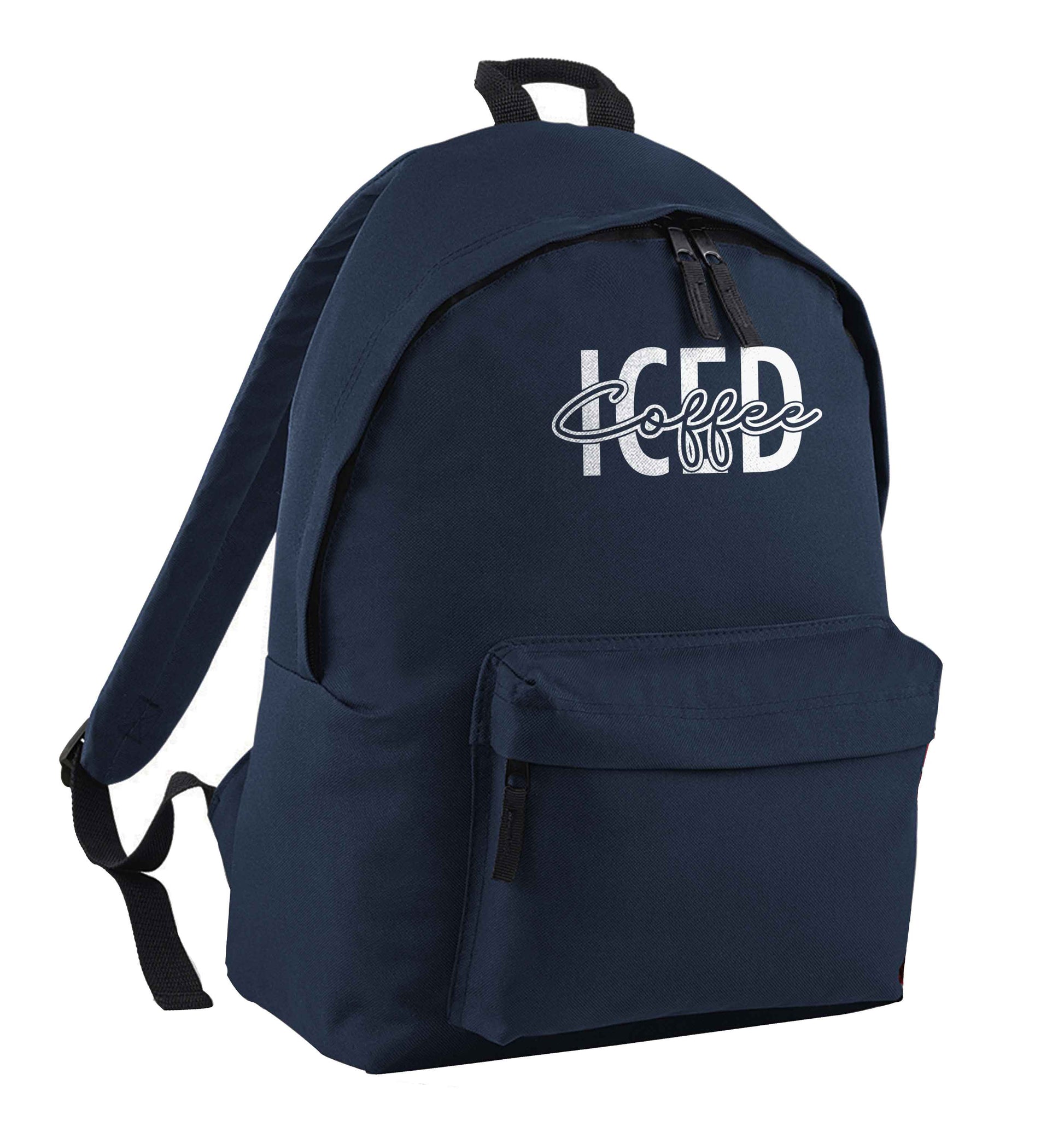 Iced Coffee navy adults backpack