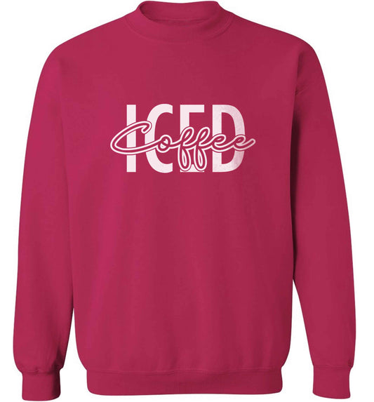 Iced Coffee adult's unisex pink sweater 2XL