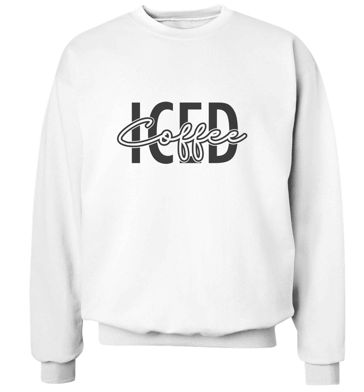Iced Coffee adult's unisex white sweater 2XL