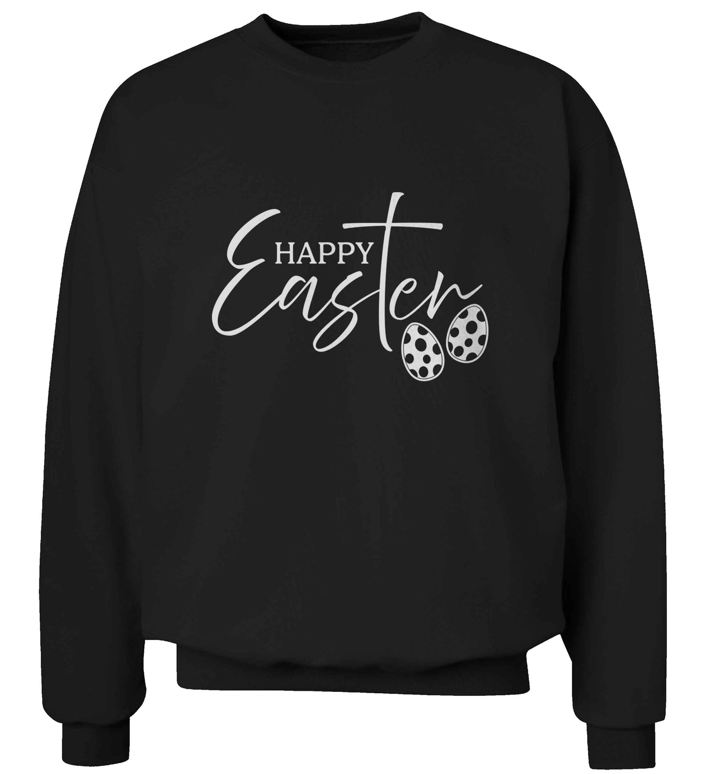 Happy Easter adult's unisex black sweater 2XL