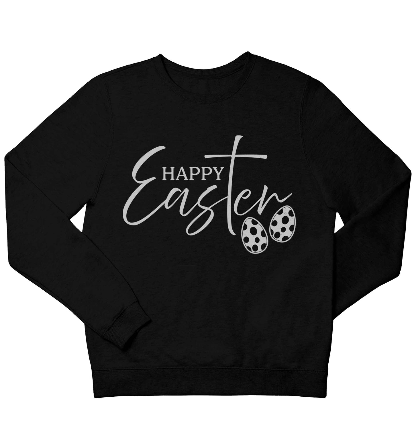Happy Easter children's black sweater 12-13 Years