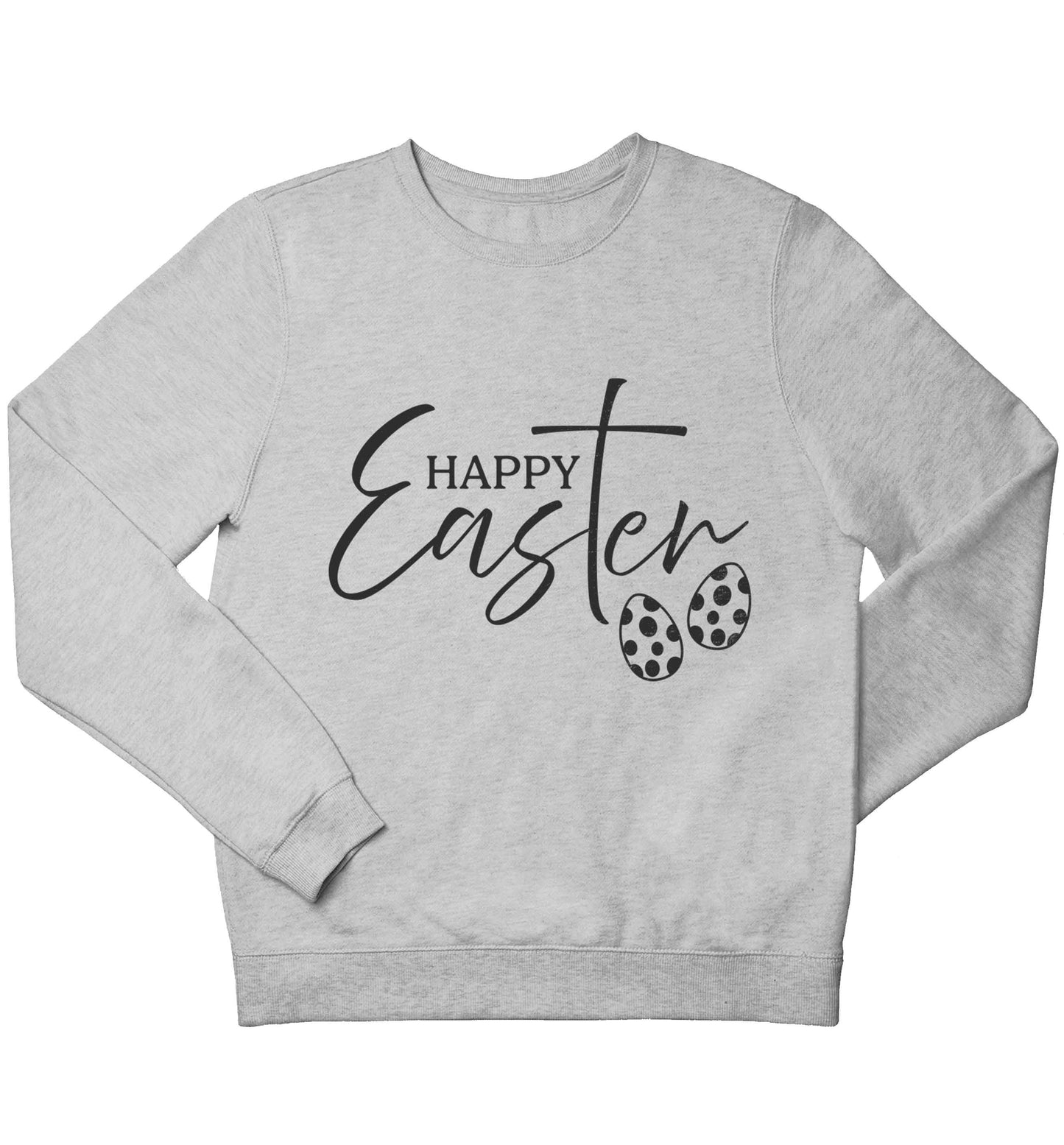 Happy Easter children's grey sweater 12-13 Years