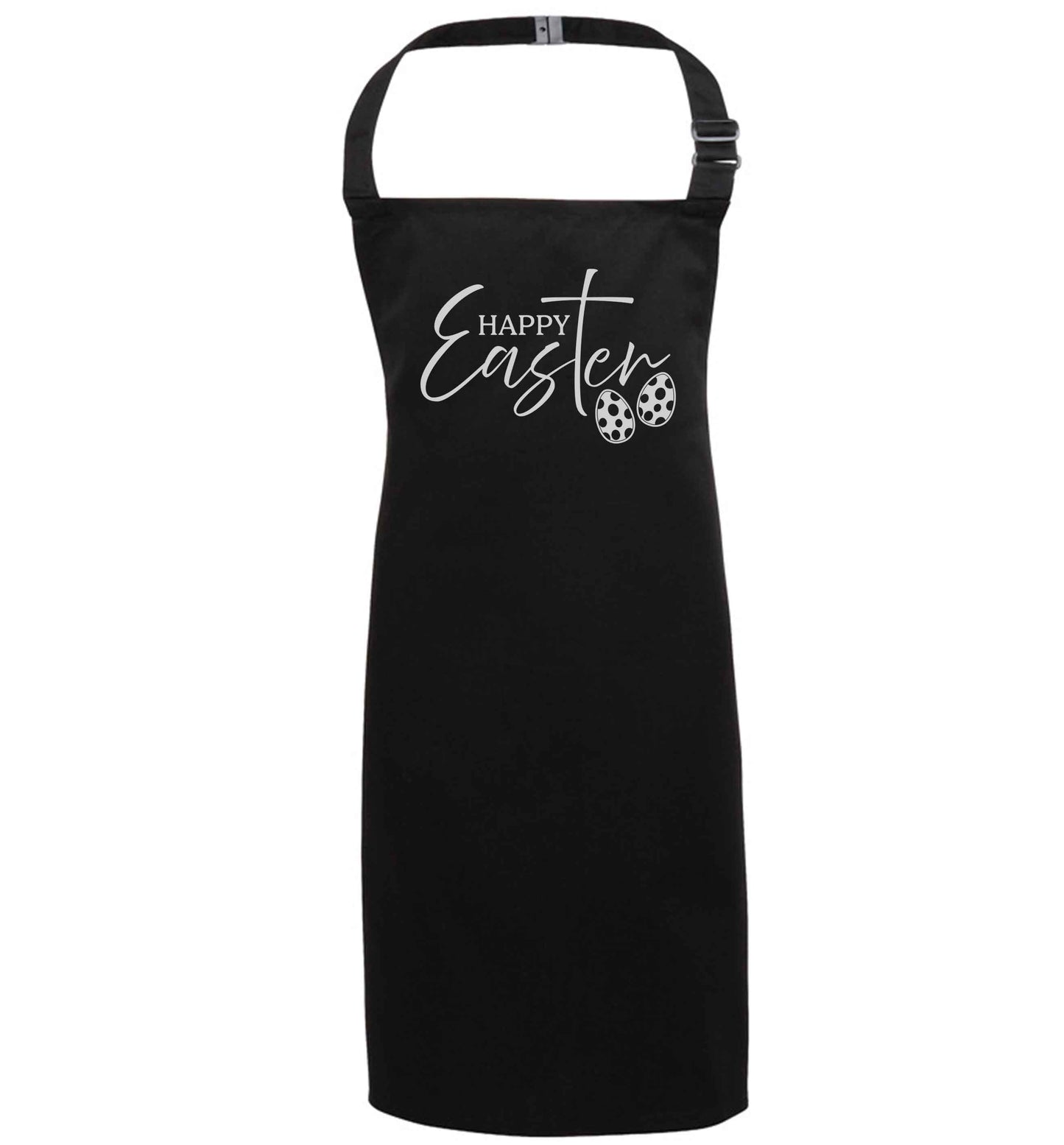 Happy Easter black apron 7-10 years