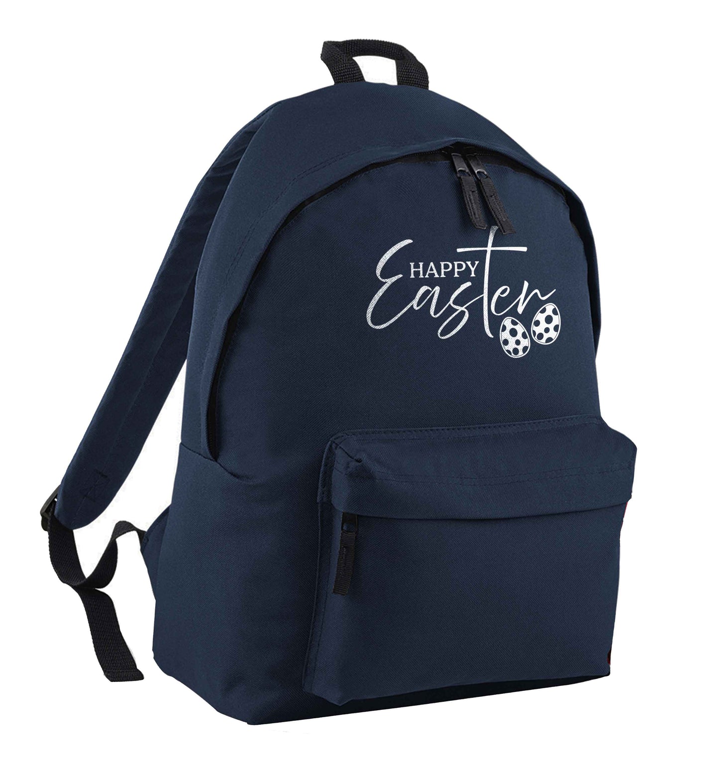 Happy Easter navy adults backpack