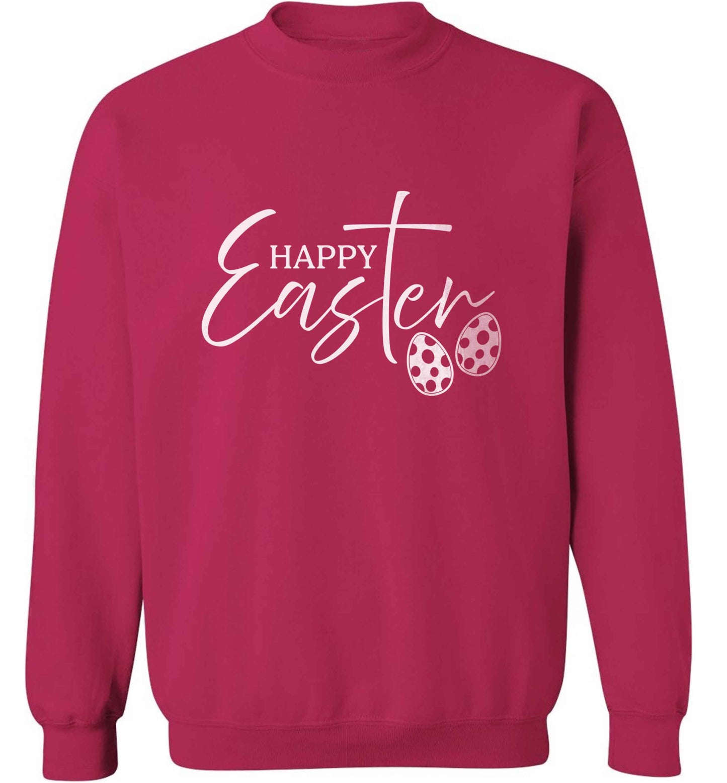 Happy Easter adult's unisex pink sweater 2XL