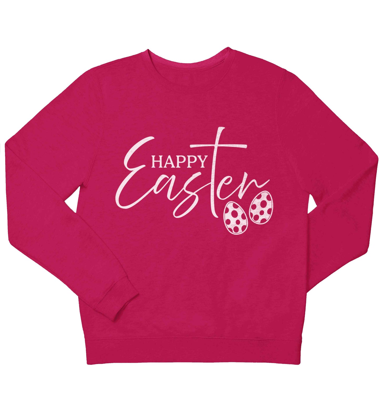 Happy Easter children's pink sweater 12-13 Years