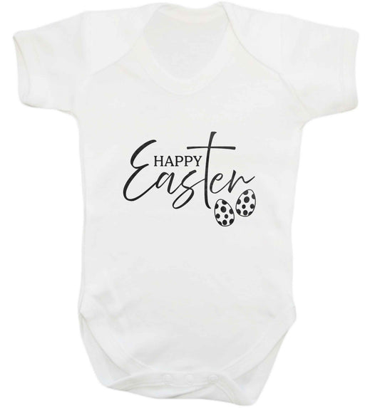 Happy Easter baby vest white 18-24 months