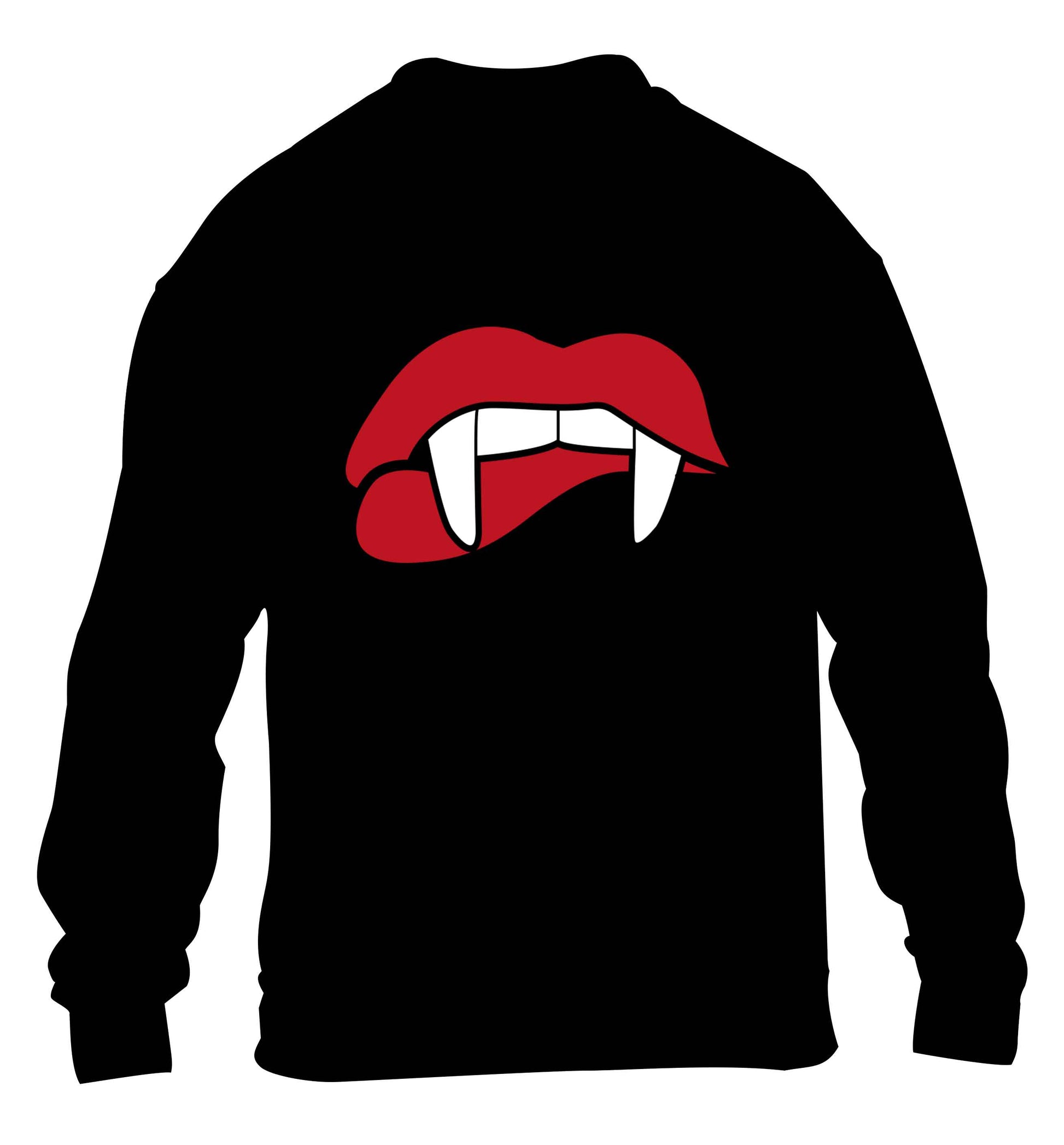 Vampire fangs children's black sweater 12-13 Years