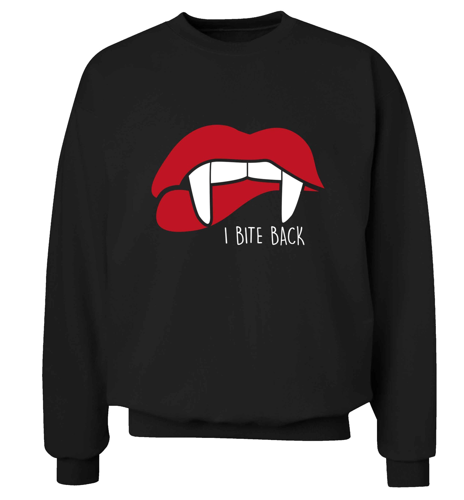I bite back adult's unisex black sweater 2XL