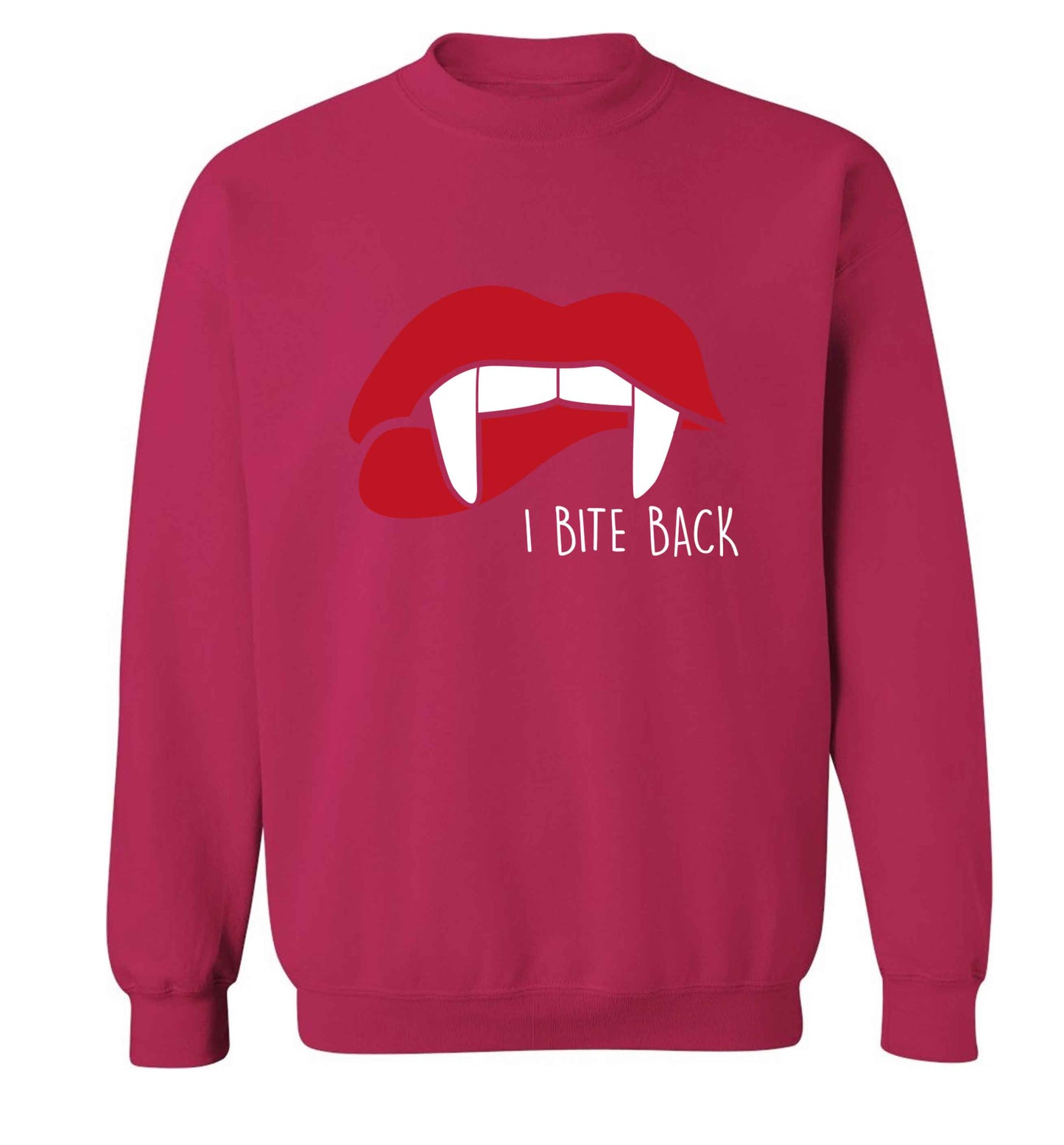 I bite back adult's unisex pink sweater 2XL