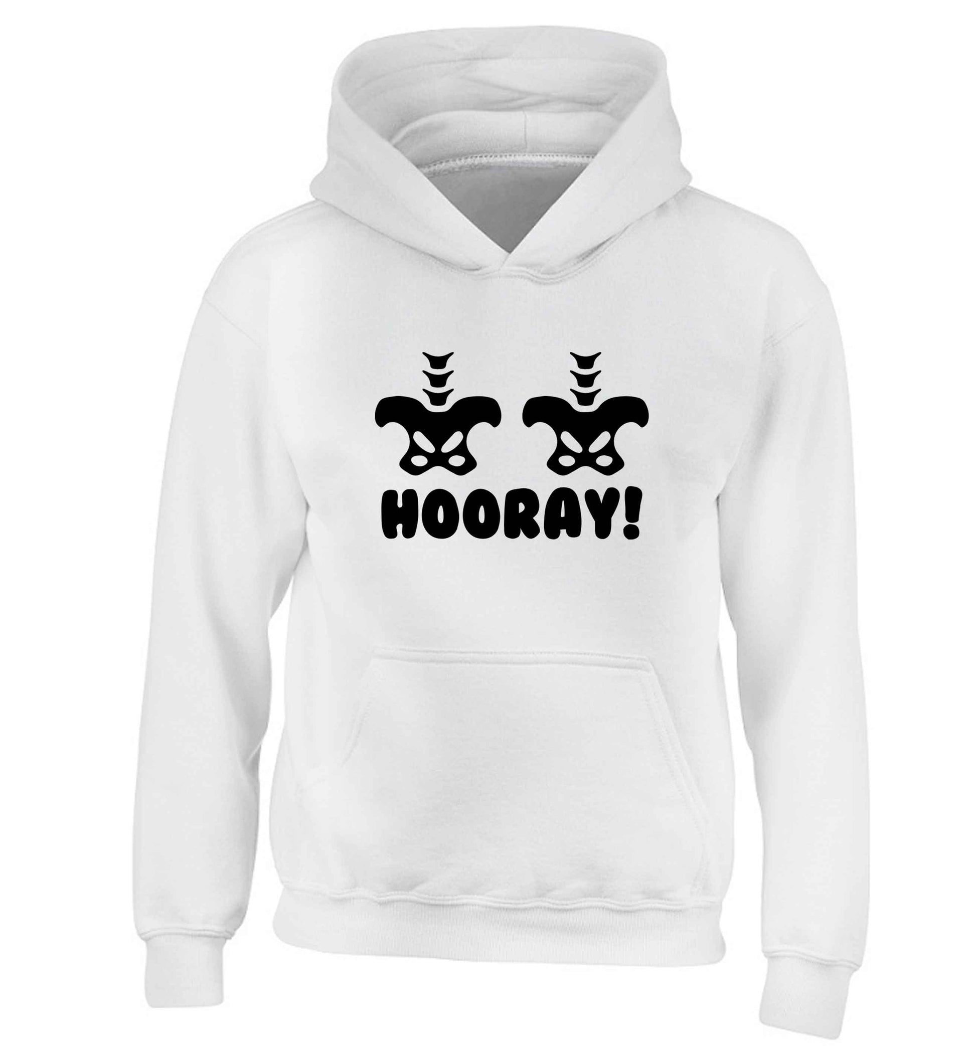 Hip Hip Hooray! children's white hoodie 12-13 Years