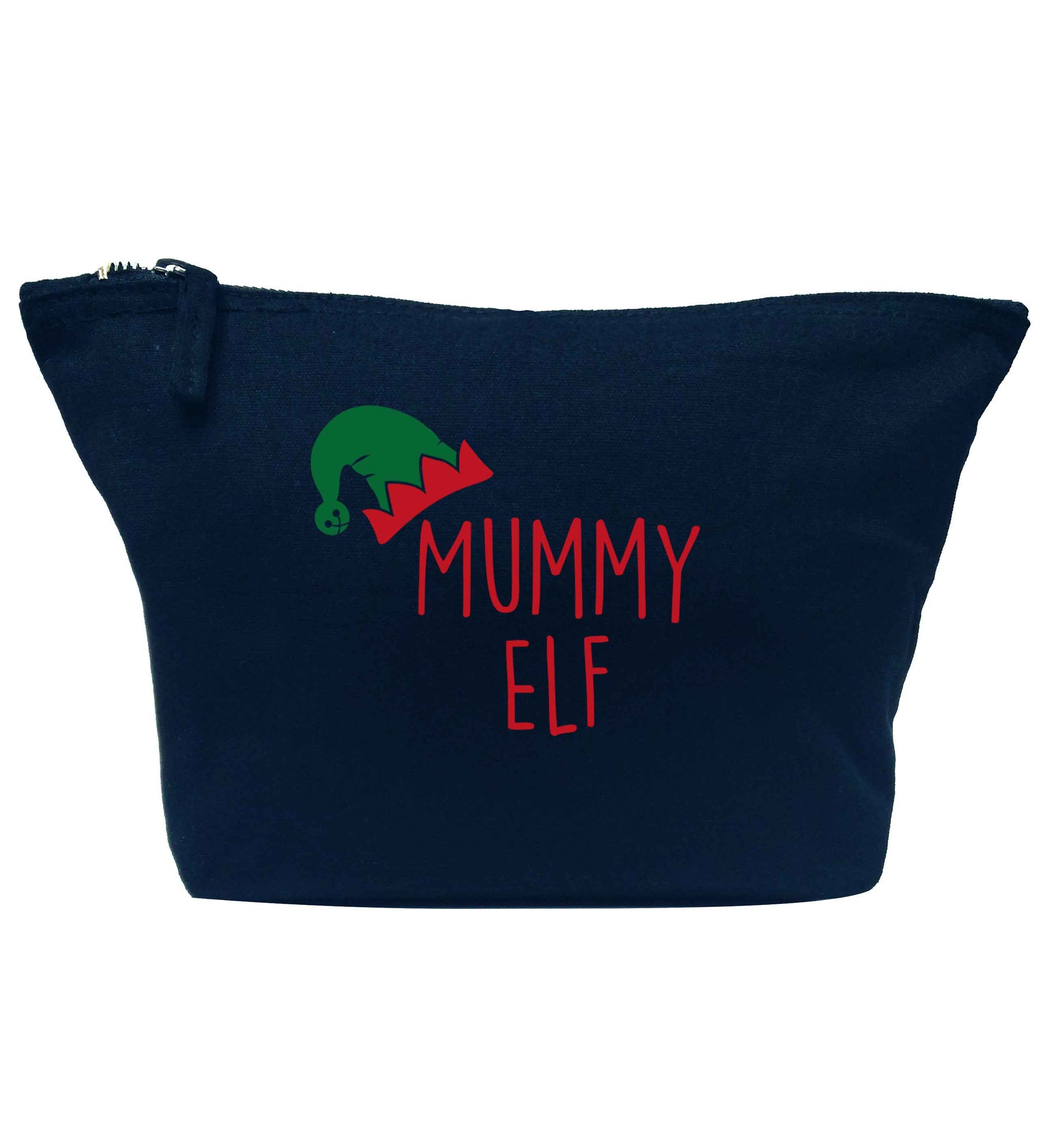 Mummy elf navy makeup bag