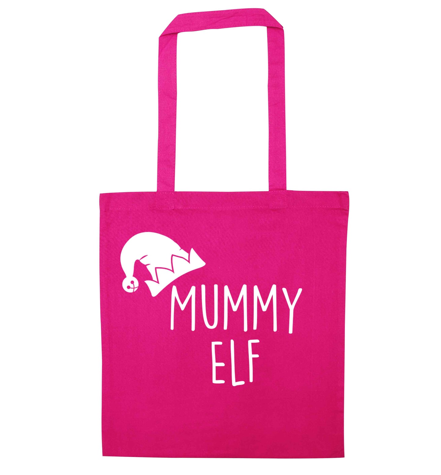 Mummy elf pink tote bag