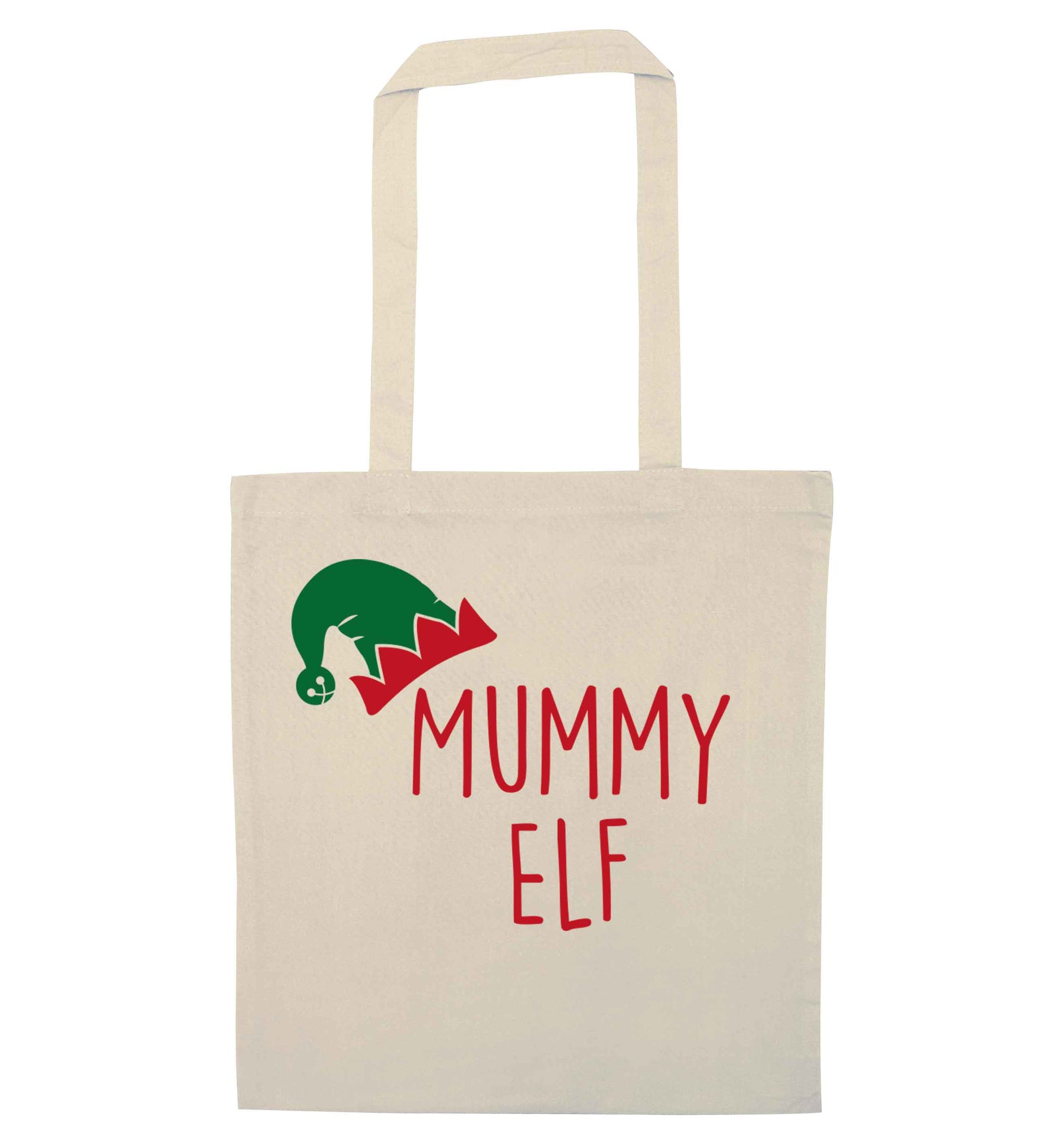 Mummy elf natural tote bag