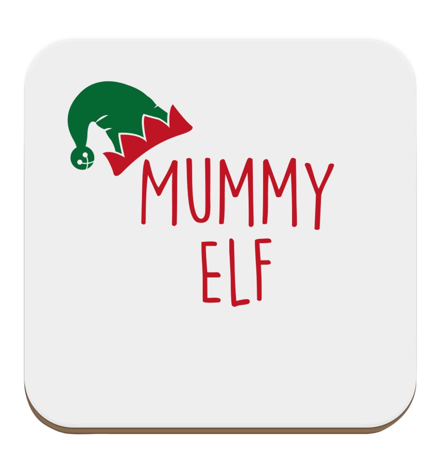 Mummy elf set of four coasters