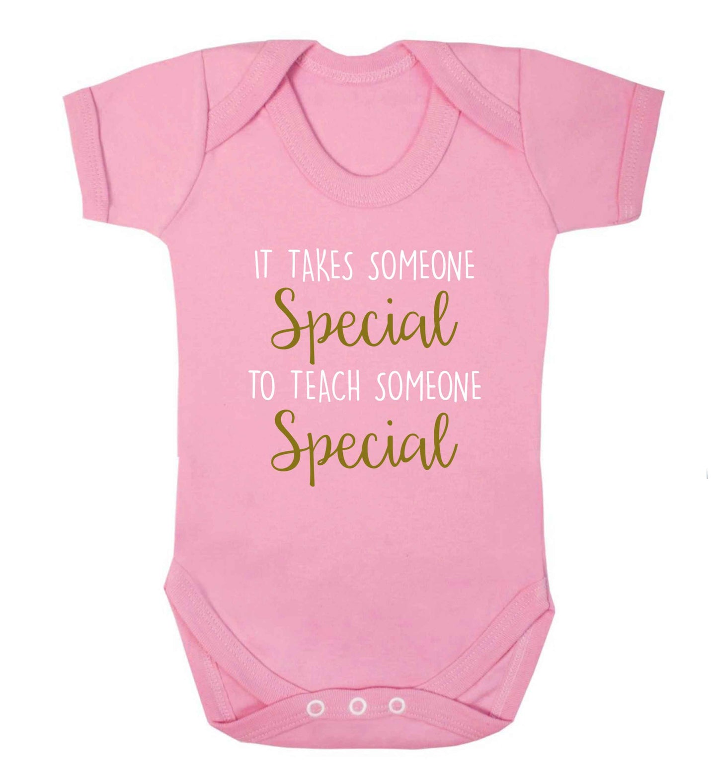 It takes someone special to teach someone special baby vest pale pink 18-24 months