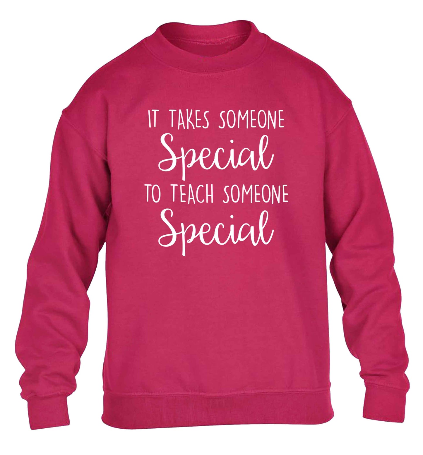 It takes someone special to teach someone special children's pink sweater 12-13 Years