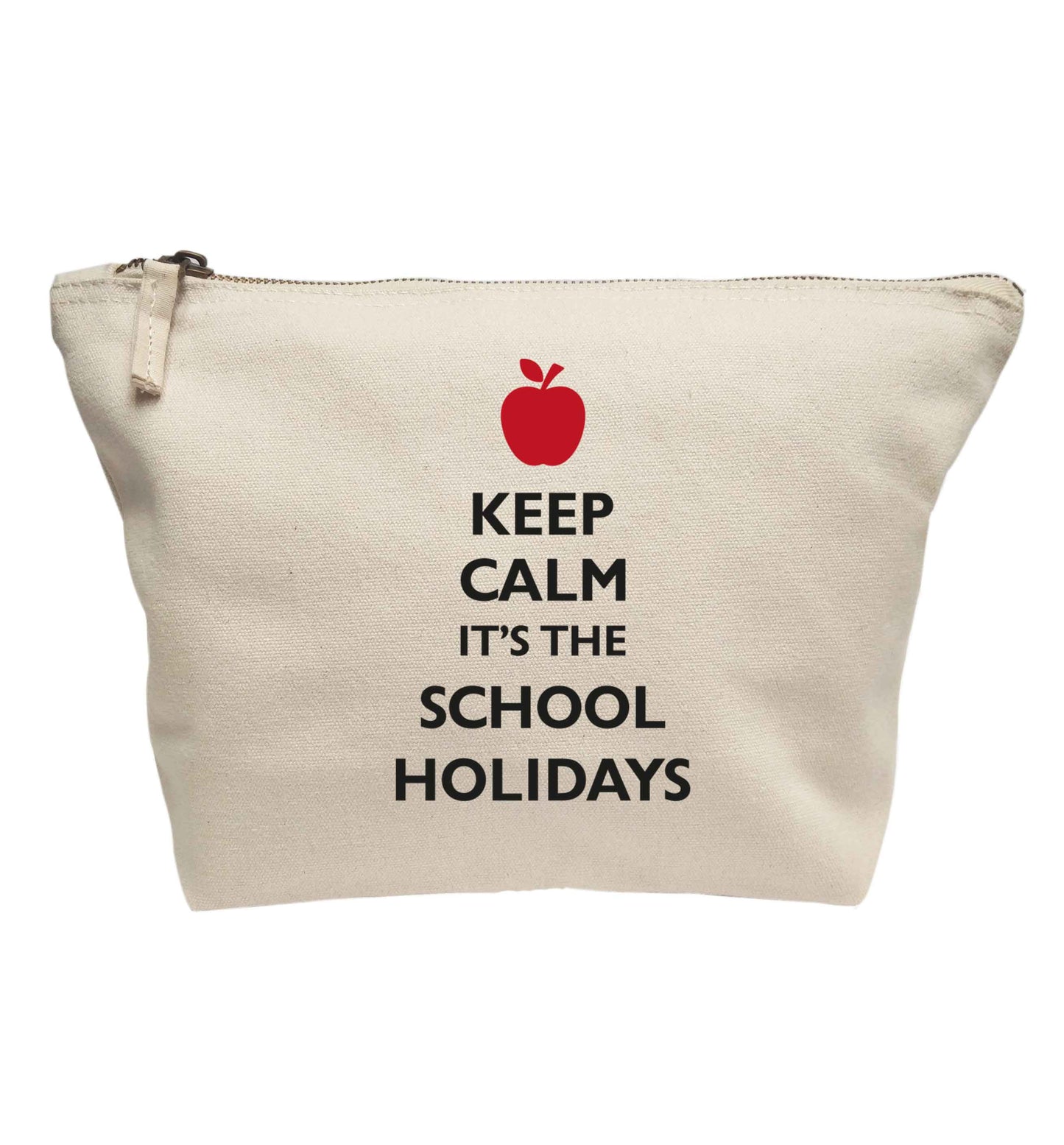 Keep calm it's the school holidays | Makeup / wash bag