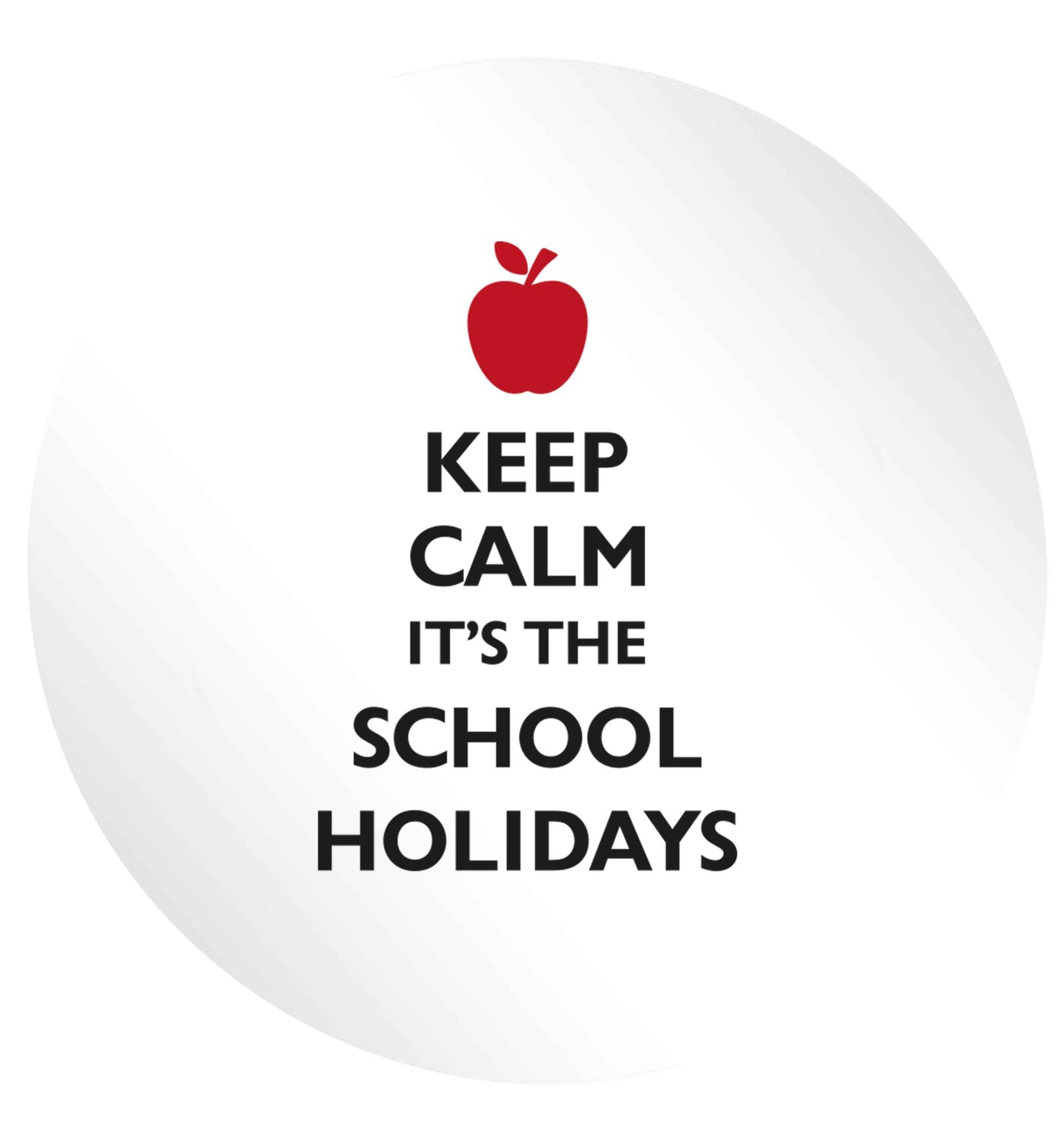 Keep calm it's the school holidays 24 @ 45mm matt circle stickers