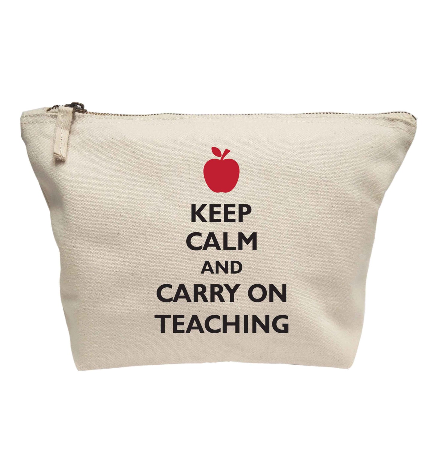 Keep calm and carry on teaching | Makeup / wash bag
