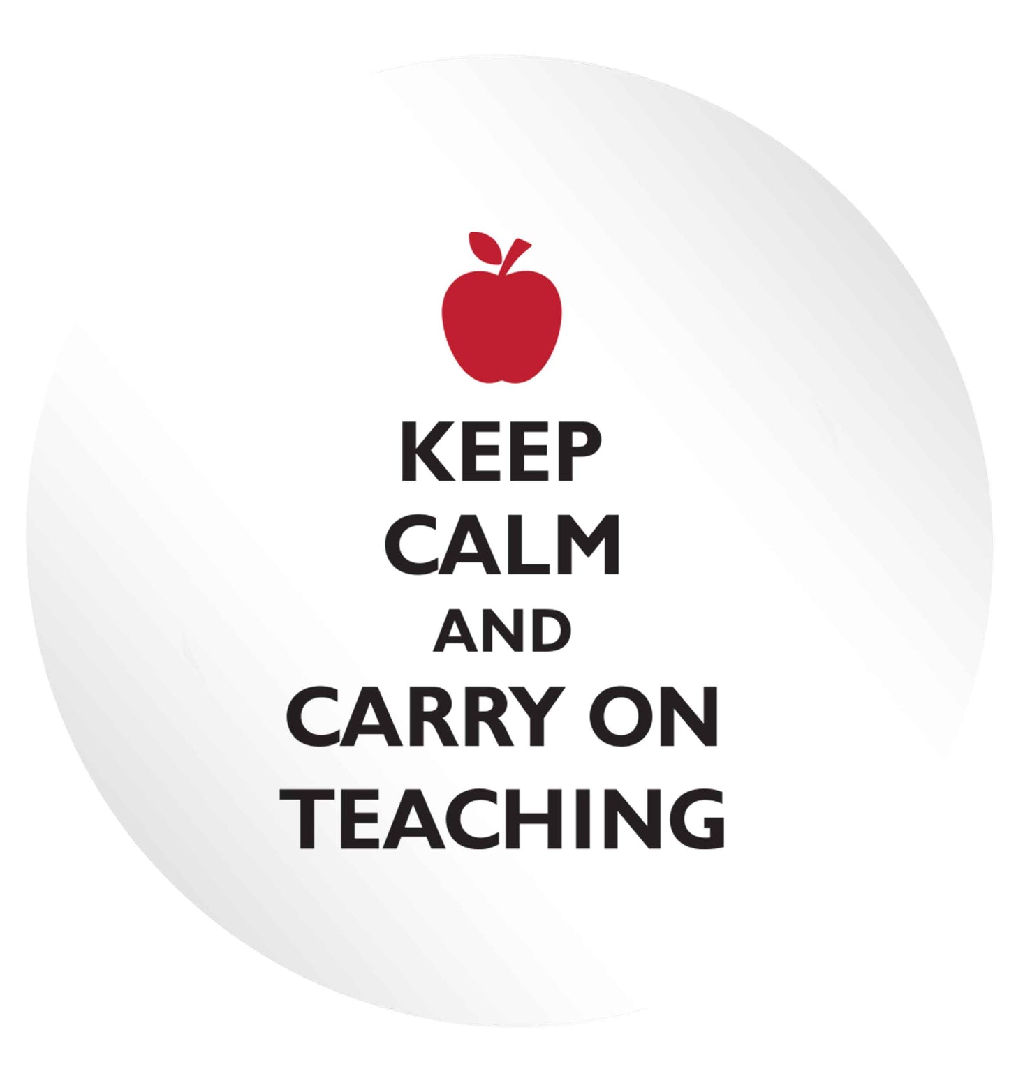 Keep calm and carry on teaching 24 @ 45mm matt circle stickers